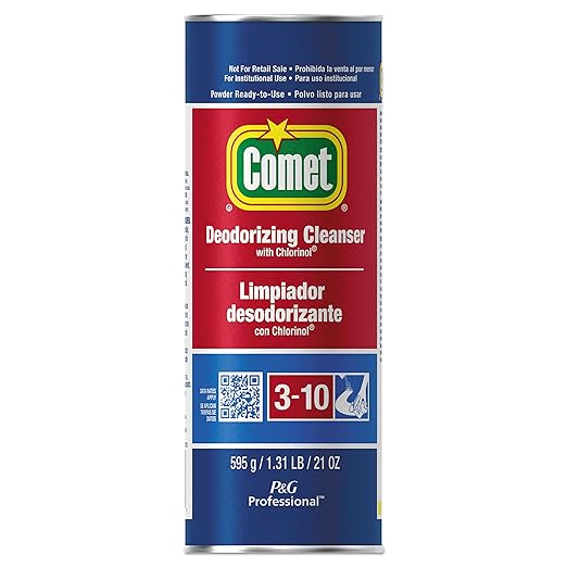 Comet 32987CT Cleanser with Chlorinol, Powder, 21 oz Canister (Case of 24)