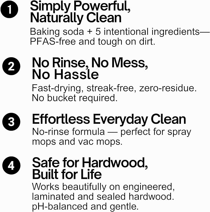 Quick Shine Hardwood Floor Cleaner Daily Care 24oz | Naturally Cleans Dirt & Scuff Marks | Dirt Dissolving, Streak Free, No Rinse & Ready to Use | Spray, Wipe, Done! | Safer Choice Cleaner