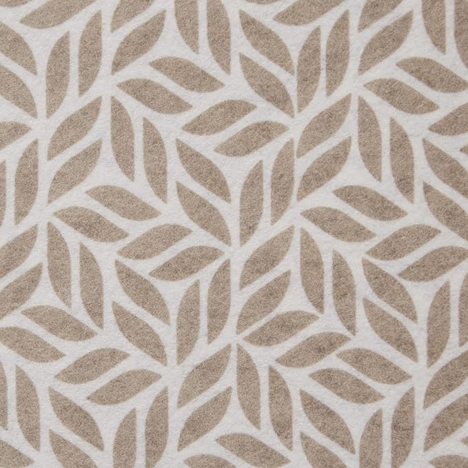 DII Fridge Liner Collection Non-Adhesive, Cut to Fit, 12x24, Stone Abstract Leaf, 6 Piece