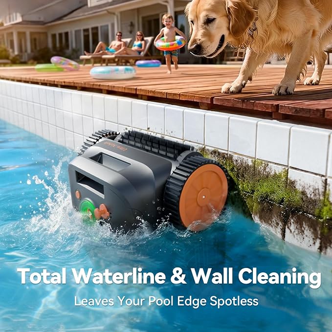 Ultra Nebula Cordless Pool Vacuum Robot, with 5580 GPH Suction, 180 Mins Runtime, Floor & Wall Cleaning, Smart Navigation, Pool Cleaner for Inground and Above Ground Pools up to 3229 Sq.Ft