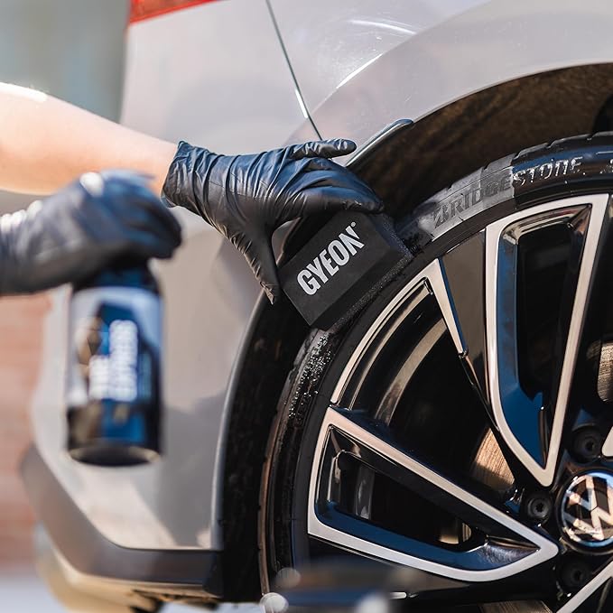 Gyeon Tire Cleaner Kit Advanced Rubber Cleaner For Tires Trim Mats Restores Deep Clean And Preparation Removes Embedded Dirt Grime Dressing Residue Long Lasting Results Detailing Essential