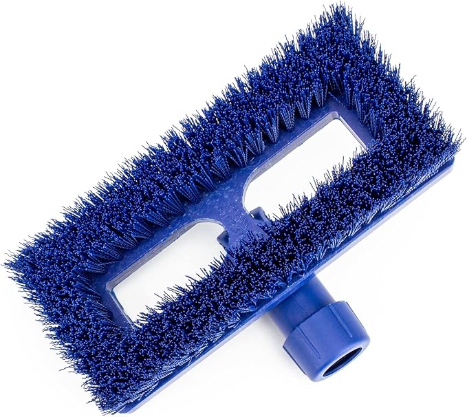 SPARTA 3638831EC14 Polyester Rectangle Scrub Brush, Floor Brush, Cleaning Brush With Swivel Head For Cleaning, 8 Inches, Blue