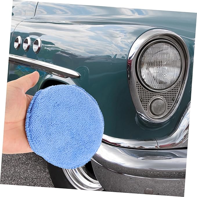 GLEAVI 20pcs Car Wash Sponge Applicator Pads for Car Detail Tire Sponge Applicator Wax Pad