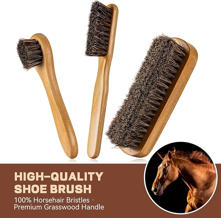 CUTEUP Leather Boot Care Kit – Mink Oil, Saddle Soap for Leather, Shoe Brush, Waterproof Wax, Leather Cleaner and Conditioner
