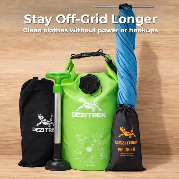 Medium Off-Grid Laundry System Portable Washer & Clothes Wringer Wash & Dry Anywhere