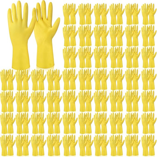 Rubber Reusable Gloves Long Household Dishwashing Gloves Kitchen Cleaning for Dishes Clean Gardening
