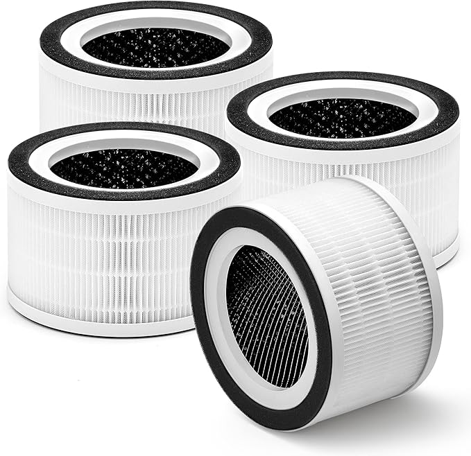 Fillo Replacement Filters Compatible with Afloia Air Filter Replacement Fillo/Halo and Mooka Allo Air Filter, Match ASIN: B088FHCS83/B07JG1R2GB/B09M799DT4/B07WR2CT7V, 4 Packs