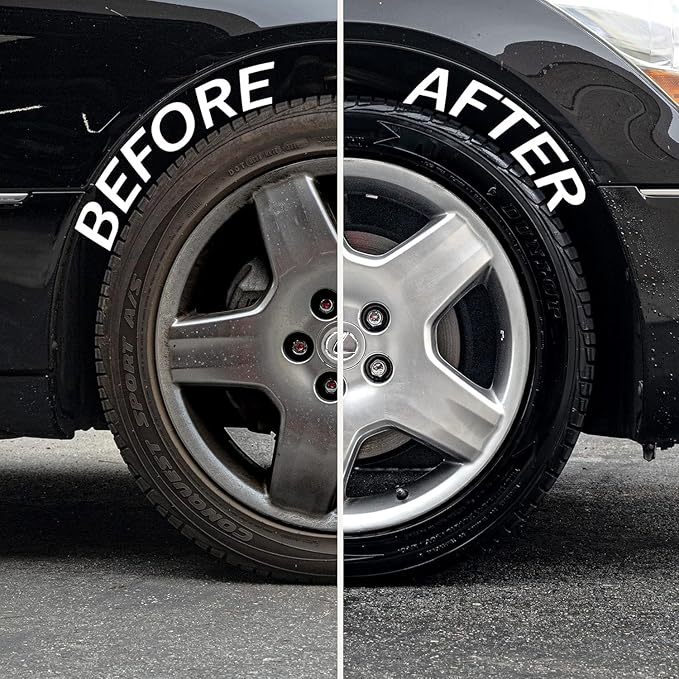 Rev Auto Wheel and Tire Cleaner (1 Gal) - Professional Car Wheel Cleaner That Removes Brake Dust and Tire Browning | Car Tire Cleaner and Rim Cleaner For Car That is Best Used With Wheel Cleaner Brush