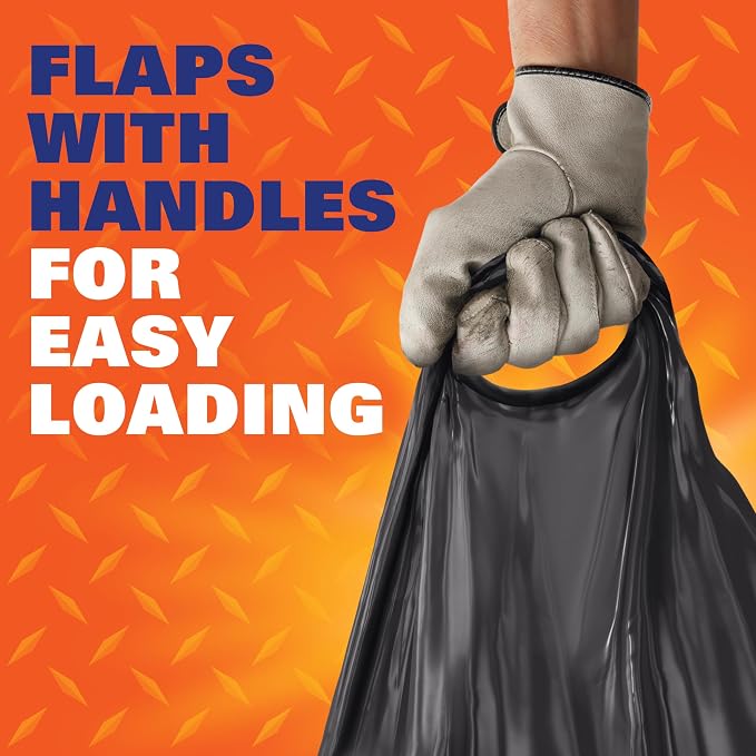 Hefty Heavy Duty Trash Bags, Large | 42 Gallon | For Contractors | 26 Count, Pack of 2