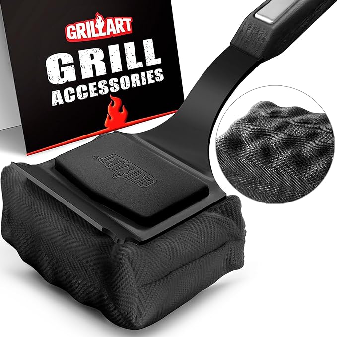 Bristle-Free Grill Brush with Water Soak Basin & Built-in Bottle Opener (Bundle)