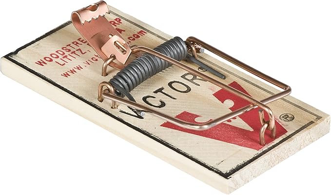 Victor M156 Metal Pedal Sustainably Sourced FSC Wood Snap Mouse Trap - 64 Traps