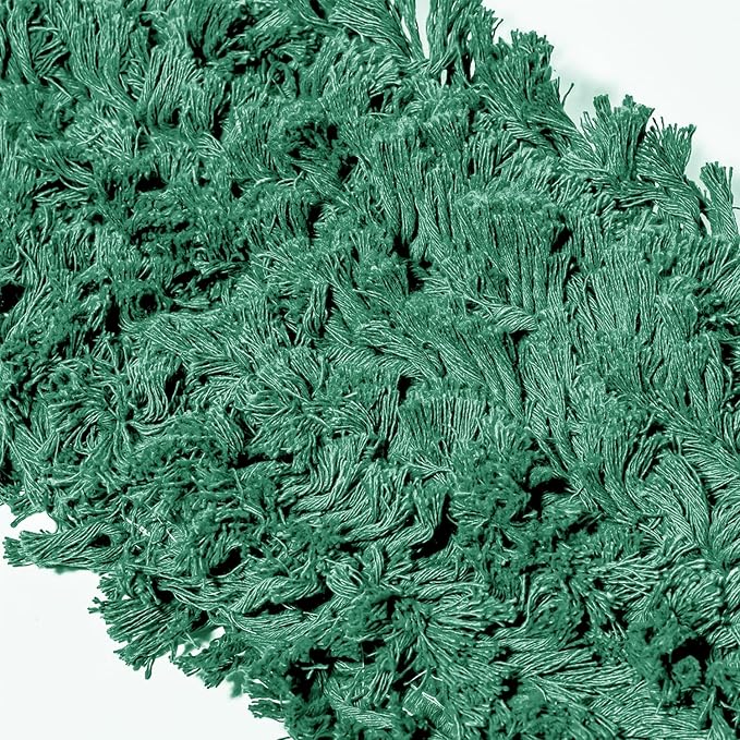 Commercial Dust Mop Replacement Head - 24 x 5 in. Cotton Nylon Reusable Mop Head- Industrial Dust Mop Refill for Floor Cleaning & Janitorial Supplies, Green