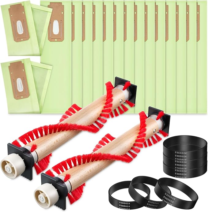 Landhoow 24 Pcs Vacuums Brush Roller Compatible with Oreck XL Upright Cleaner, Upright Vacuum Belt & Bag, Cleaner Replacement Parts