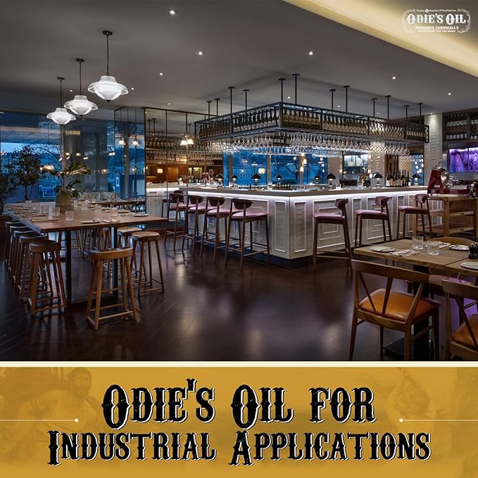 Odie's Oil - Universal Finish for Wood, Leather, Plastic, Vinyl, Metal & More - 4 Oz Jar - Waterproof, Food Safe, Solvent Free Non-Toxic Finish