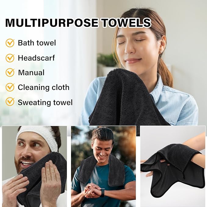 Shiny Cleaning Wipes Cloths, 6Pack Shiny Cleaning Towels, Shower Doors Drying Towels,Car Detailing Cloths Streak Free Glass Window Car Mirror Super Absorben Microfiber Shiny Cleaning Cloths (1L+2M+3S)
