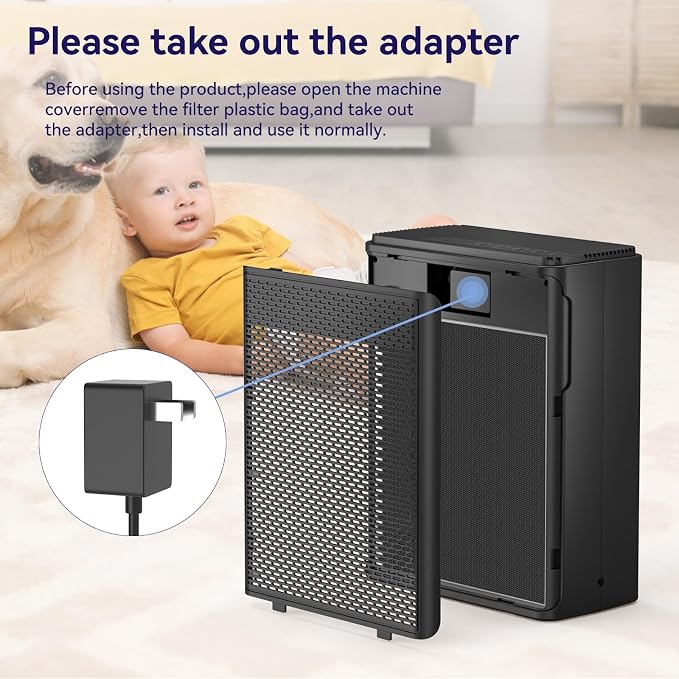 YARIKI P280 Air Purifier + 2 Pack YARIKI P280 Replacement Filter Combo