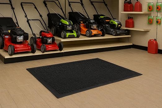 Guardian - MLL14030500 Clean Step Scraper Outdoor Floor Mat, Natural Rubber, 3'x5', Black, Ideal for any outside entryway, Scrapes Shoes Clean of Dirt and Grime