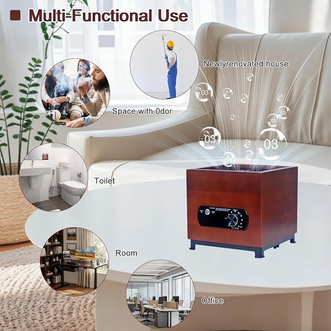 0zone Generator 3500 Sq/Ft Air Ionizers Machine for Commercial Industrial | Ozone Machine Smells from Small Apartments, Hotels, Vehicles and Boats