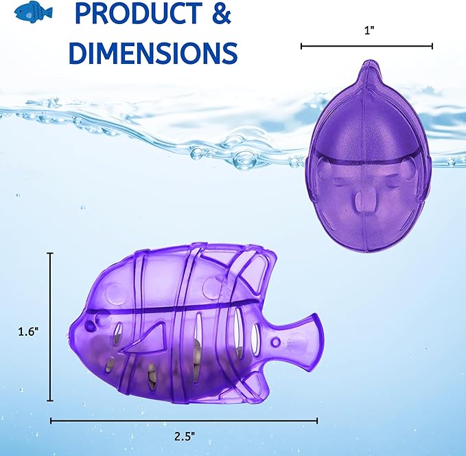 Nispira 24 Fish Universal Demineralization Cleaners for Protec Guardian Aquastick Humidifiers Ultrasonic Evaporative Dehumidifiers Hard Water Removes White Dust Odor