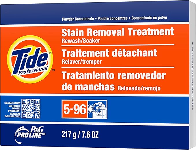 Tide Professional Stain Removal Treatment Powder, 7.6 Oz Box, 14/Carton