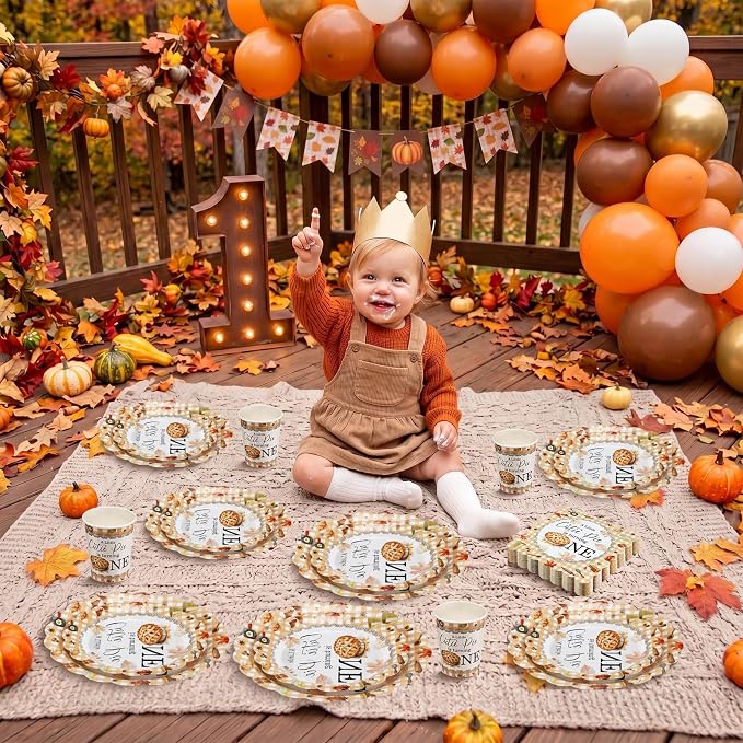 200 Pcs Little Cutie Pie Baby Shower Party Decorations Plates and Napkins Disposable Tableware Set a Little Cutie Pie Is Turning One Decorations for 25 Guests Baby Shower Birthday Supplies