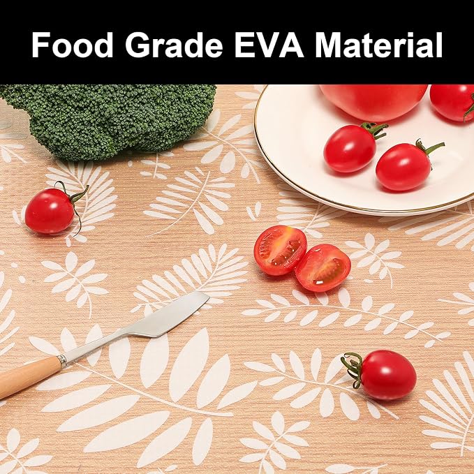 Cooyes Shelf Liners for Kitchen Cabinets Waterproof & Oil-Proof Kitchen Cupboard Mats Non-Slip Drawer Mats EVA Material Non Adhesive Fridge Liner for Shelves（17.5" W x 78.7" L）