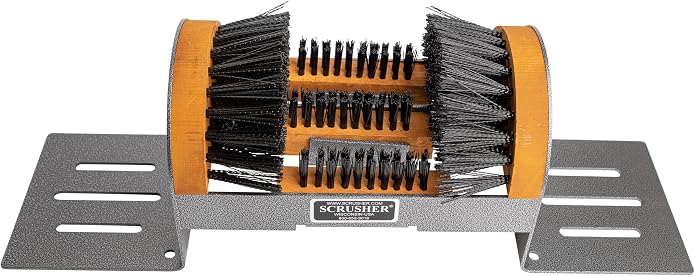 Scrusher Big Boot Cleaner - Extra Wide Heavy Duty Boot Scrubber Brush Weather Resistant Steel Frame Made in America