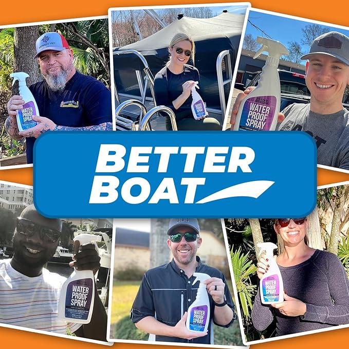 Better Boat Waterproofing Spray for Fabric 1 Gallon, Heavy Duty Water Proof Spray for Outdoor Canvas, Jackets, Tents, Clothing and Boots, Water Repellent Protector