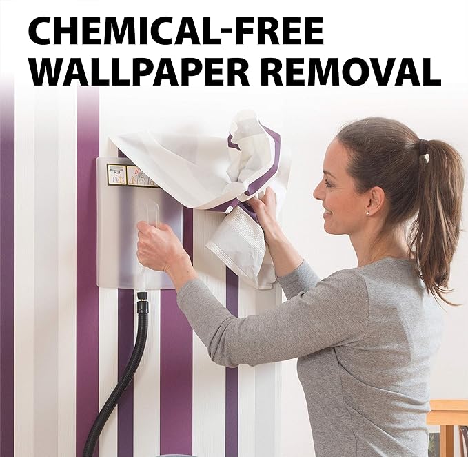 Wagner Spraytech 0282036 715 Power, Chemical Free Remover, Two Steam Plates Included, Long Run Time, Lightweight Design, Wallpaper Steamer