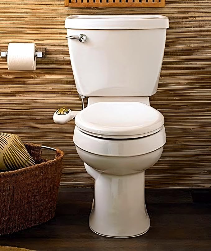 Bold White Gold – Non electric bidet attachment for your toilet seat – Water Sprayer, Save your Money on toilet paper and Reduce Waste