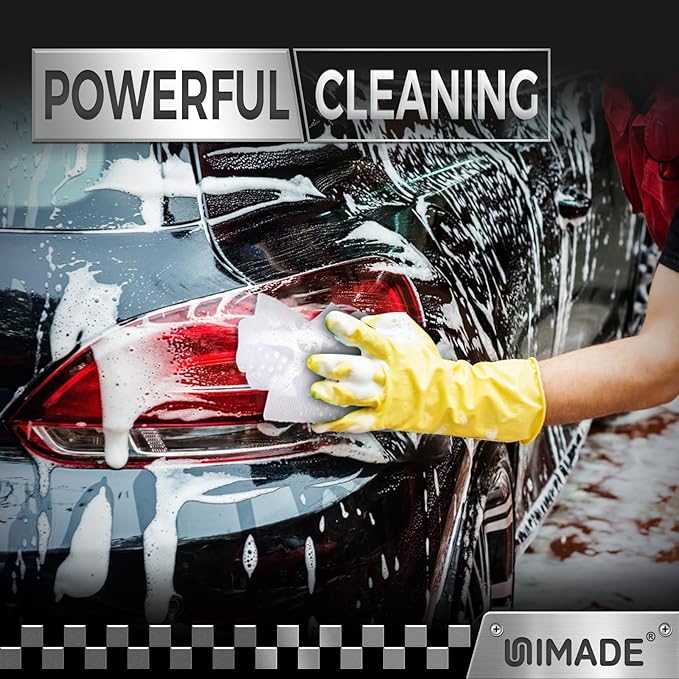 UNIMADE Shop Towel Rag, 200 Pack Reusable Rags Bulk Microfiber Cleaning Cloth Lint Free Towels for Car Kitchen Automotive Bar Mechanic Restaurant Garage, 11.5"x 11.5", White