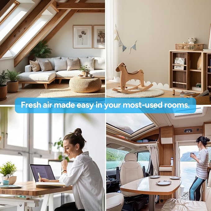 Dr.Prepare Air Purifiers for Bedroom - Covers Up to 1075 ft² - H13 HEPA Washable Filter with 15 dB Sleep Mode & Night Light, 360°Air Inlet, 3 Timer - Quiet Air Cleaner For Pets, Home, Office,Baby Room