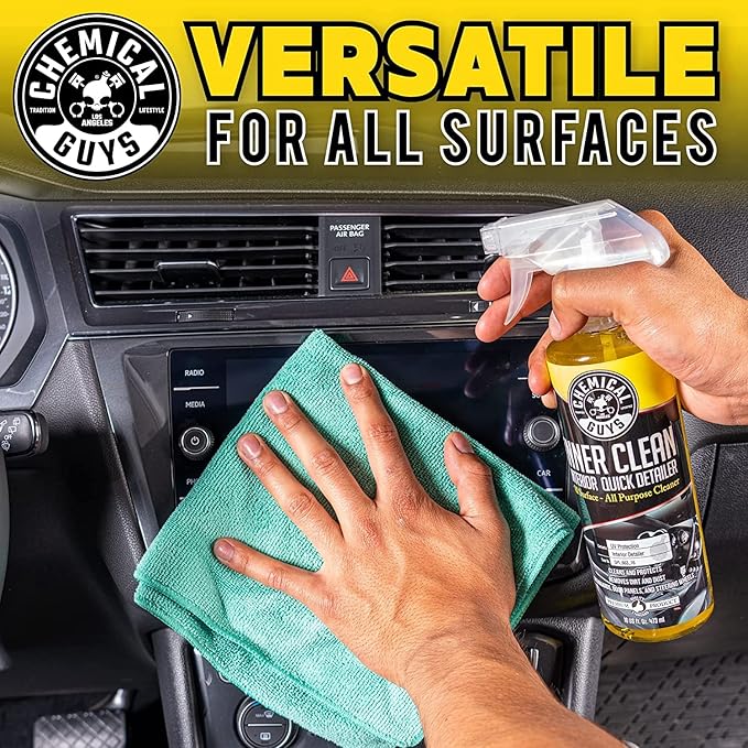 Chemical Guys InnerClean Quick Detailer with Pineapple Scent, High Performance Interior and Dashboard Cleaner, Dust Repellent, Easy to Use Non Greasy Formula, 32 fl oz