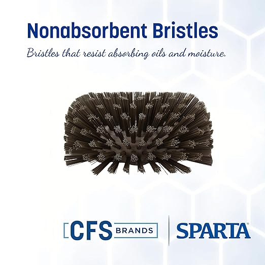 SPARTA Kettle Brush, Essential Scrubber with Flared Head for Cleaning Tanks and Kettles, 5.25" x 7.5", Brown