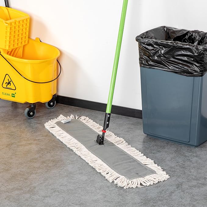 Restaurantware-MOP HEAD ONLY: Clean Tek Professional 35.83 x 5 Inch Dry Mop Head, 1 For Dusting - Frame And Handle Sold Separately, Disposable, Cotton, For Home And Office