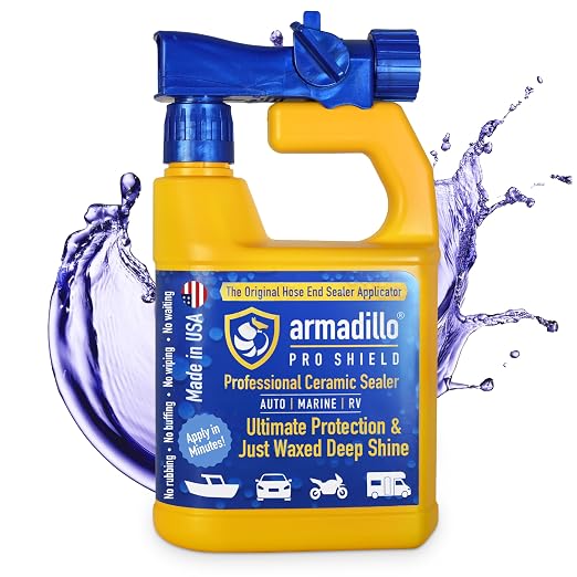Professional Ceramic Coating for Cars, Motorcycles, Boats & RVs – Hydrophobic Car Ceramic Coating Spray-On Sealer – Paint Protection & Deep Shine – 32 oz Sprayer