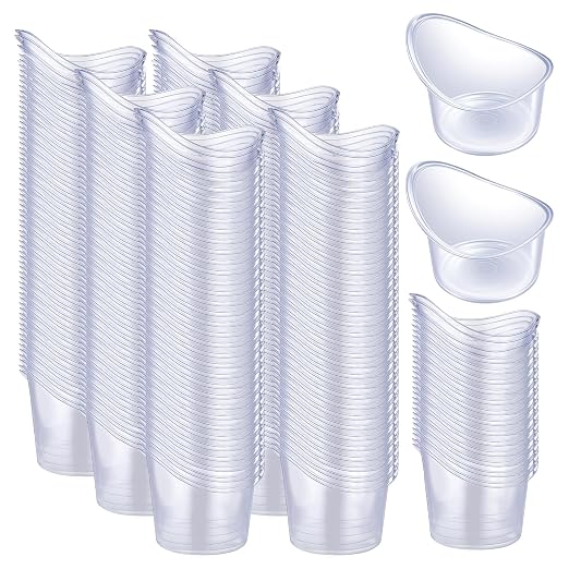 250 Pcs Eye Wash Cup 5ml Disposable Eyewash Cups Plastic Portable Measuring Cup Eye Bath Eye Flush Cleaning Cups Eye Cups for Eye Wash