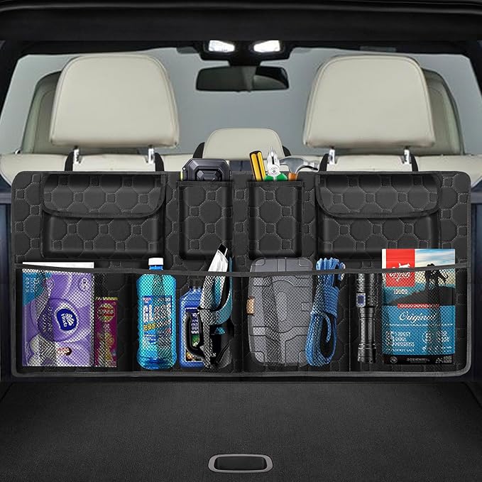 Trunk Organizer and Hanging Car Storage Organizer