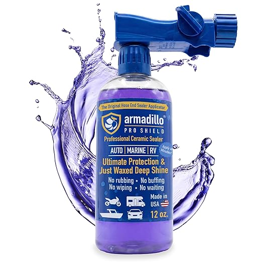 Professional Ceramic Coating for Cars, Motorcycles, Boats & RVs – Hydrophobic Car Ceramic Coating Spray-On Sealer – Paint Protection & Deep Shine – 12 oz Sprayer