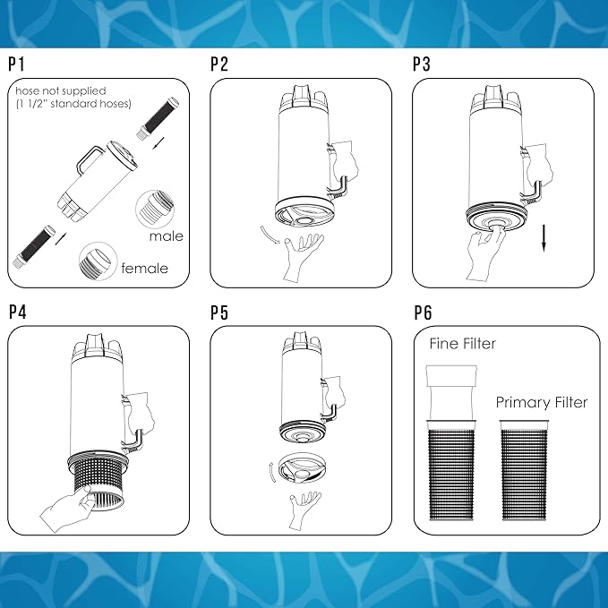 U.S. Pool Supply Pool Leaf Catcher - Heavy Duty Inline Pool Leaf Canister, Vacuum for Inground Cleaner - Cleaning Filter Basket & Mesh Bag, Catch Leaves Debris, Compatible Replacement for Most Brands