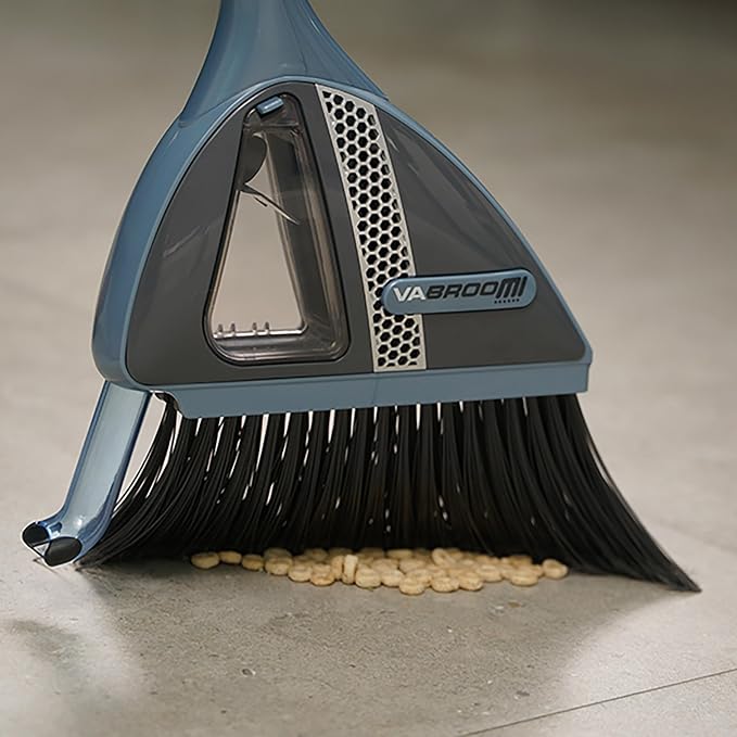 VaBroom Shark Tank 2-in-1 Cordless Electric Broom with Built-in Vacuum - Hard Floor Sweeper for Hardwood, Tile, Laminate & Pet Hair