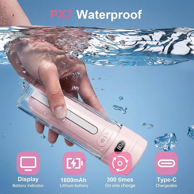 Portable Bidet for Travel | Bathroom - Rechargeable Electric Bidet Sprayer with 3 Pressure | Waterproof for Ultimate Personal Hygiene Cleaning at Home Office and Camping