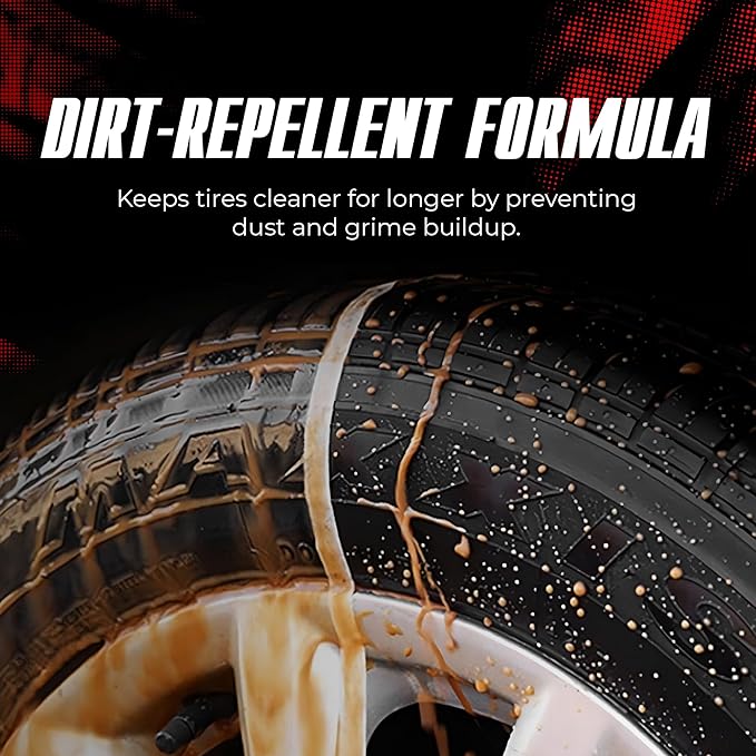Team Unique Tire Shine Satin – 18.6 fl oz (Pack of 12) | Low-Gloss Satin Tire Shine Spray | UV Protection Against Cracking & Fading | Non-Greasy, Low-Sling Formula for Cars, Trucks & SUVs