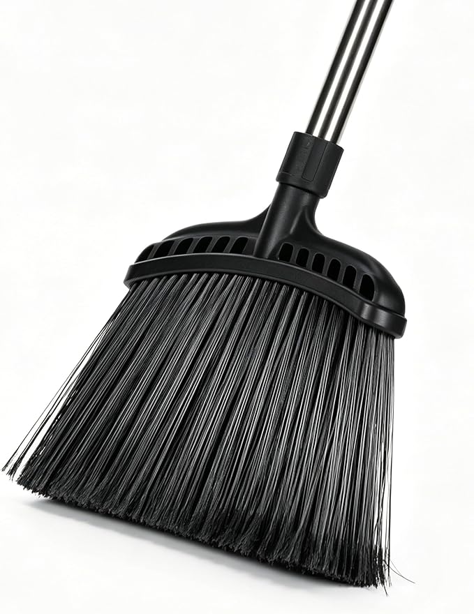 Outdoor Broom,Masthome Heavy Duty Broom,56" Brooms for Sweeping Outdoor,Angle Commercial Brooms with Hard Bristles, for Kitchen Home Office Garage Courtyard Lobby Lawn Concrete