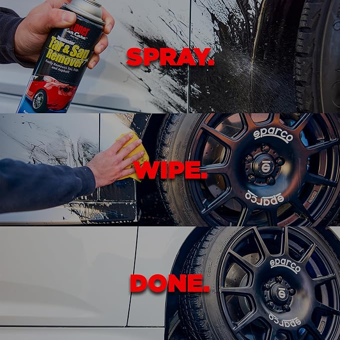 Stoner Car Care 91157 Tarminator Tar, Sap, and Asphalt Remover – Fast Acting Tar and Sap Remover for Cars – Clear Coat Safe Auto Cleaner for Paint, Chrome and Wheels – 5 Gallon