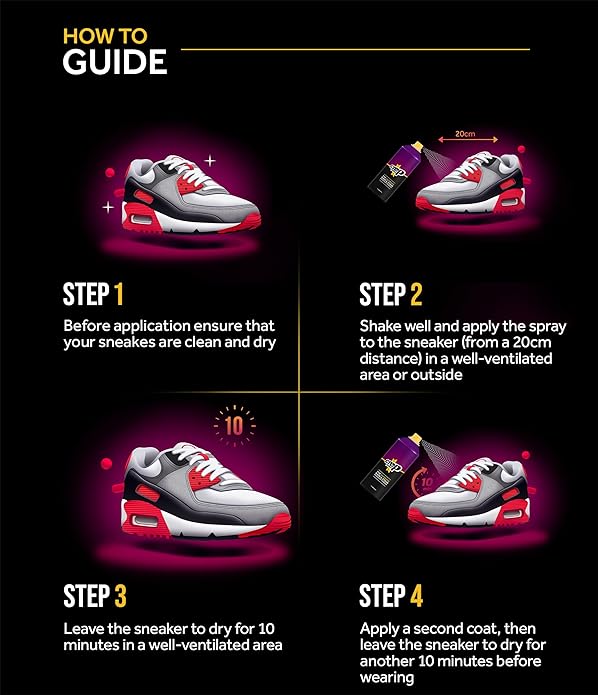 Crep Protect Shoe Protector Spray - Rain & Stain Waterproof Nano Protection for Sneaker, Leather, Nubuck, Suede & Canvas (Pack of 2)