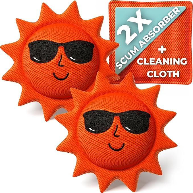 BubbyShine, Hot Tub Scum Absorber for Spa Cleaner - Hot Tub Accessories for Adults, Hot Tub Scum Sponge for Hot Tub Oil Absorbing Sponge for Hot Tub Skimmer, Hot Tub Sponge Scum Remover