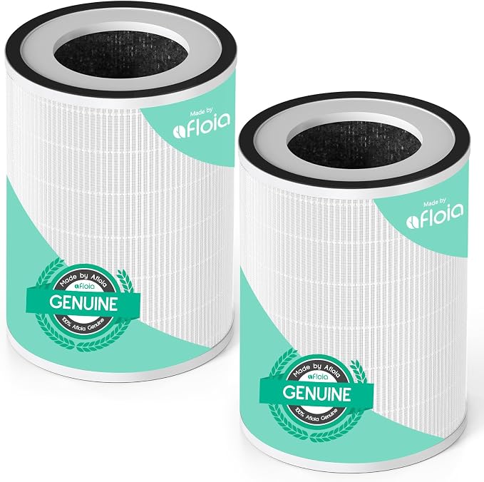 Afloia Air Purifiers for Home Bedroom Large Room Up to 1076 Ft², Kilo White, Afloia Original Filter for Kilo, 1 Pack
