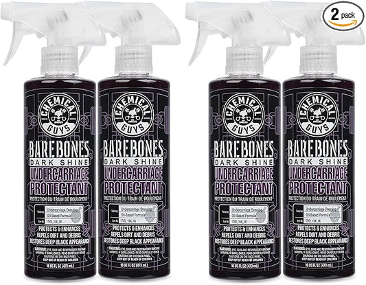 Chemical Guys TVD_104_1602 Bare Bones Premium Dark Shine Spray for Undercarriage, Tires and Trim, Safe for Cars, Trucks, Motorcycles, RVs & More,16 fl oz (4 Pack)