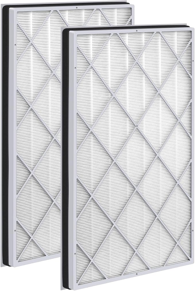 HE601 H13 True HEPA Replacement Filt-er Compatible with Shark Air Purifi-er 6 (HE601 & HE602), #HE6FKPET, True HEPA for Shark HE601 Air Purifi-er Filt-er Replacement, 2 Pack
